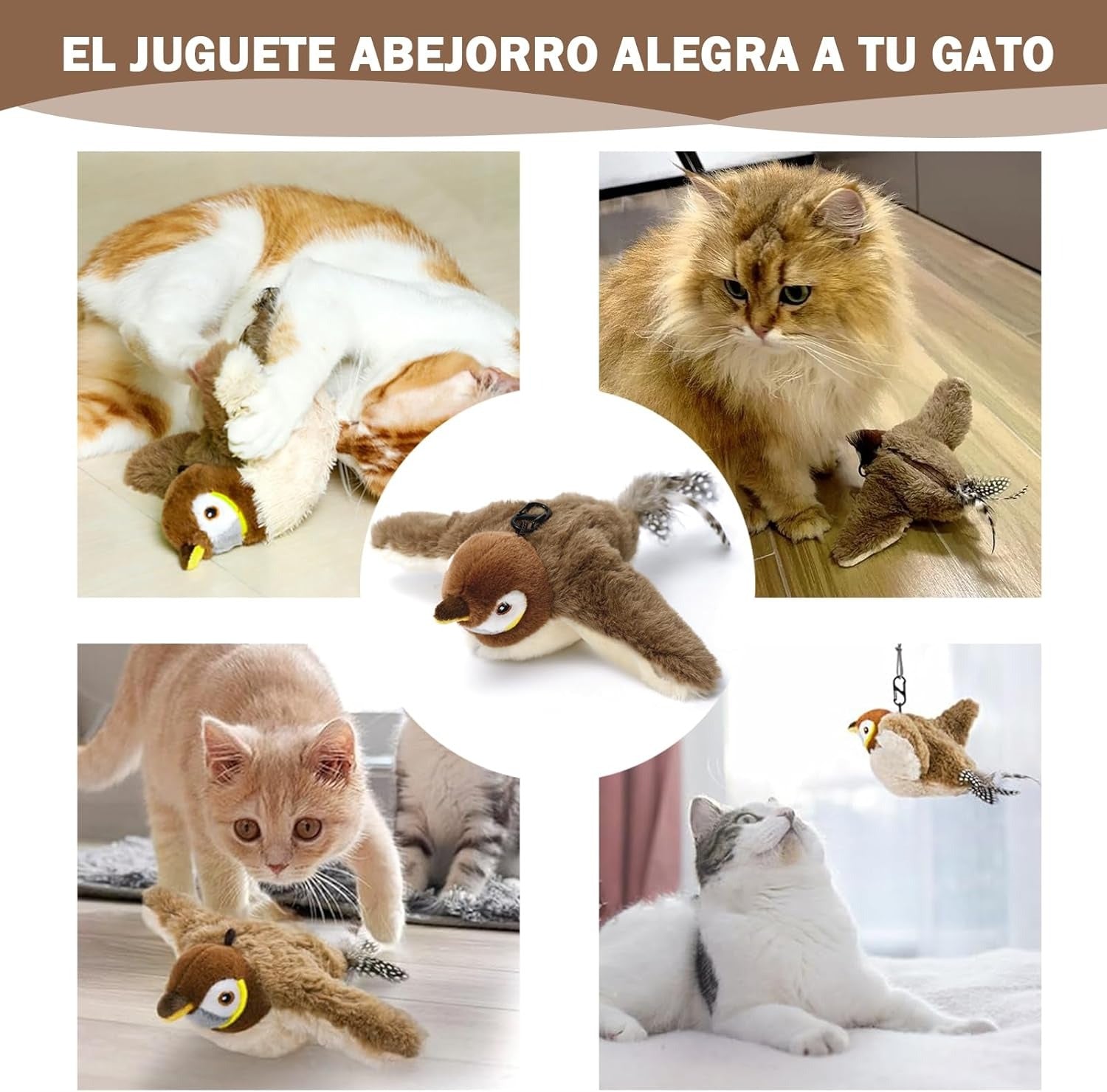 Pájaro Loco Interactivo, el juguete que mantiene a tu gato activo, estimulado y feliz en casa